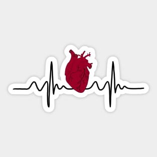 Heart beat Sticker